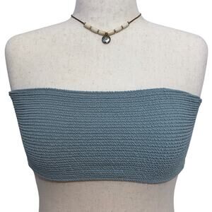 LA Hearts by Pacsun NWT Teal Bandeau Swim Top Women L